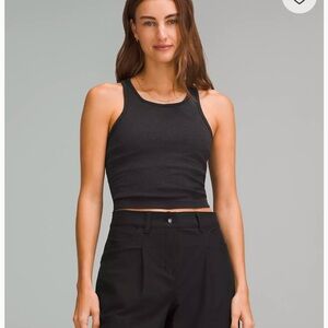 Ebb To Street cropped racer back tank top